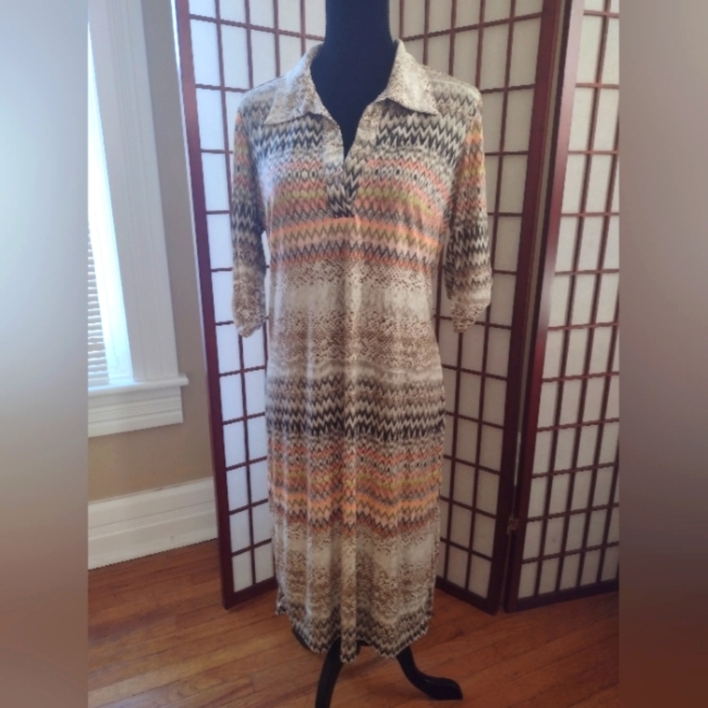 Mlle Gabrielle knit sheath dress, size medium